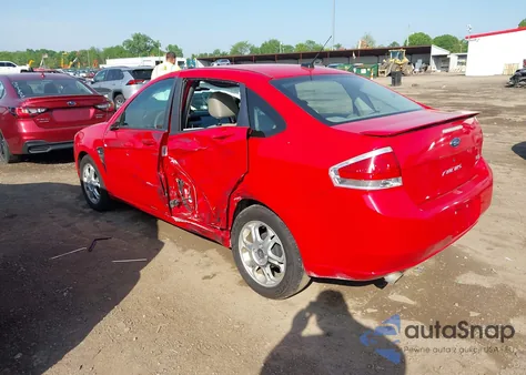 2008 Ford Focus Se/Ses из США, поврежденный, VIN 1FAHP35N08W192703